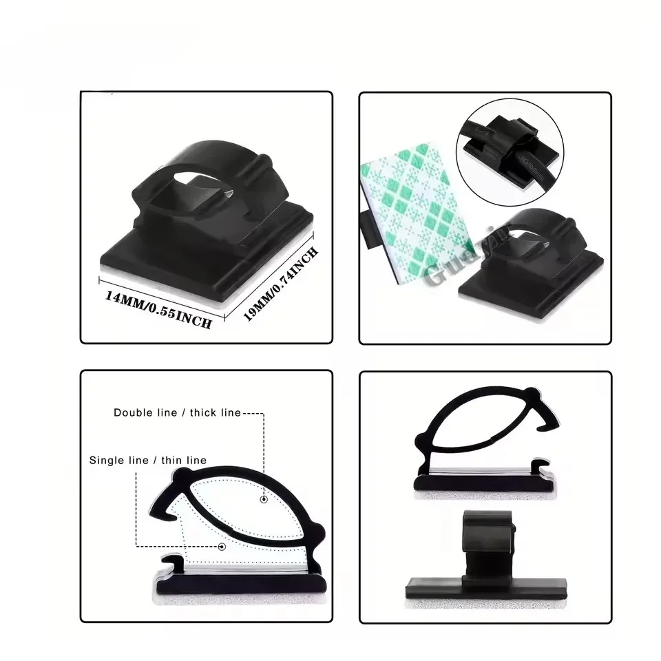 Adhesive Car Cable Charger Lin - Cable Organizer 评论和价格