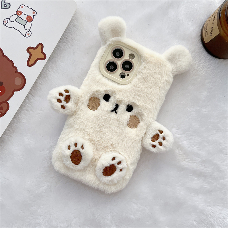 Korean 3D Cartoon Bear Fluffy  - Usb Charger 评论和价格