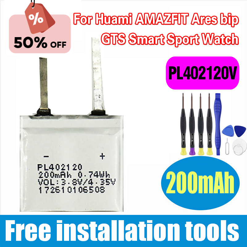 New PL402120V 200mAh Battery f - Smart Watch 评论和价格