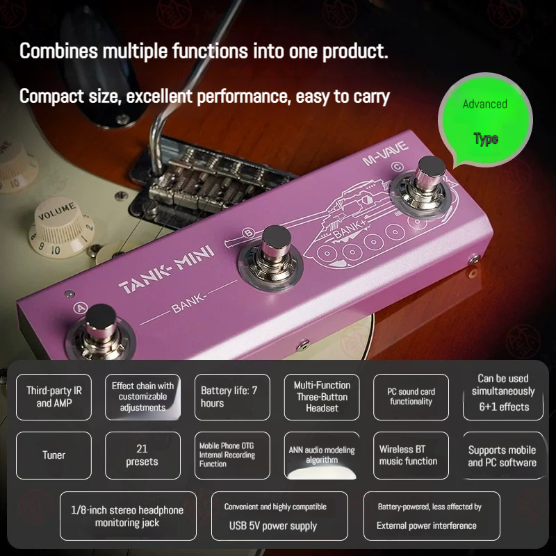 M VAVE Tank Mini Portable Mult - Bluetooth Speaker 评论和价格