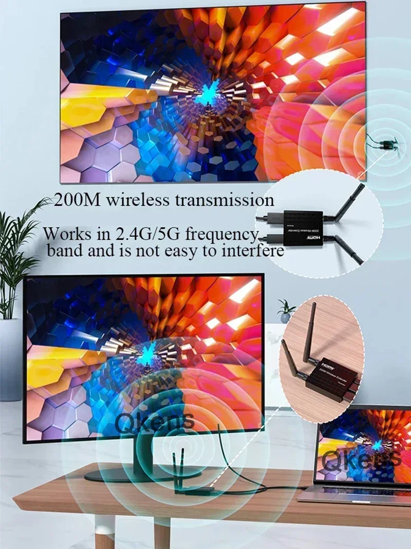 Wireless HDMI Extender Audio V - Hdmi Adapter 评论和价格