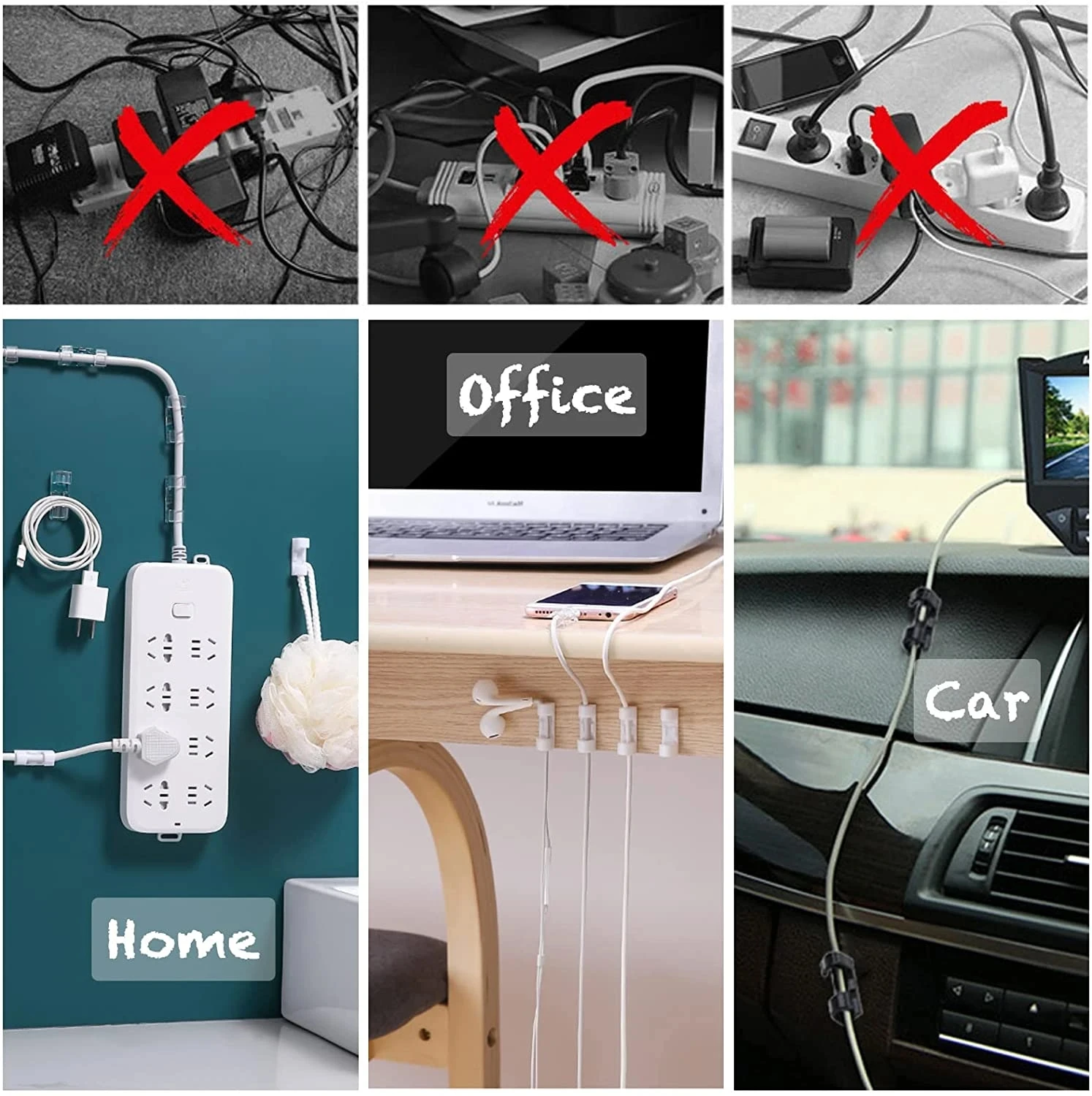 Cable Clips Organizer Drop Wir - Cable Organizer 评论和价格